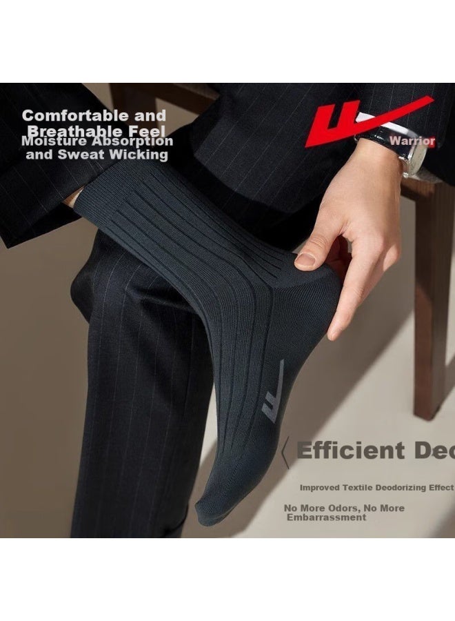 Pull Back Huili Socks, Winter Men's Long Socks, Genuine Cotton Socks, Men's Socks, Odor-resistant Socks, Sweat-absorbing, Antibacterial, Wear-resistant, Autumn And Winter Mid-calf Socks For Me - Image 3