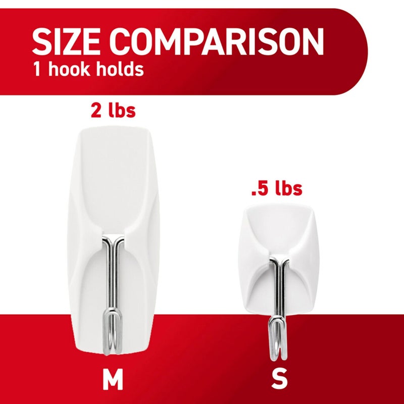 Command Small Wire Toggle Hooks, 16 Hooks and 24 Strips, Damage-Free Hanging Wall Hook with Adhesive, No Tools Required, Great for Home, Kitchen, and Office Organization, Holds up to 0.5 lb - Image 5