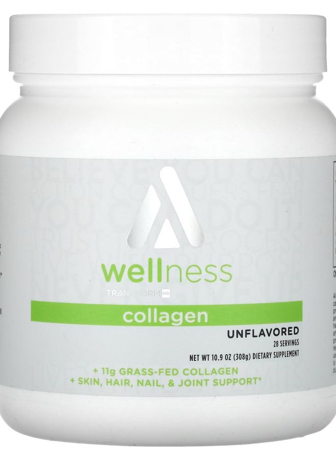 TransformHQ Wellness Collagen Unflavored 10.9 oz (308 g) 