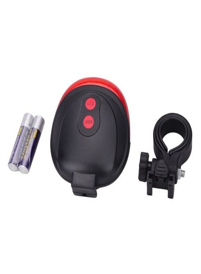 Tiny Deal SL-116 5-LED 7 Flashing Modes 2-Laser Red Light Bike Bicycle Laser Safety Tail Light Black and Red - Image 5