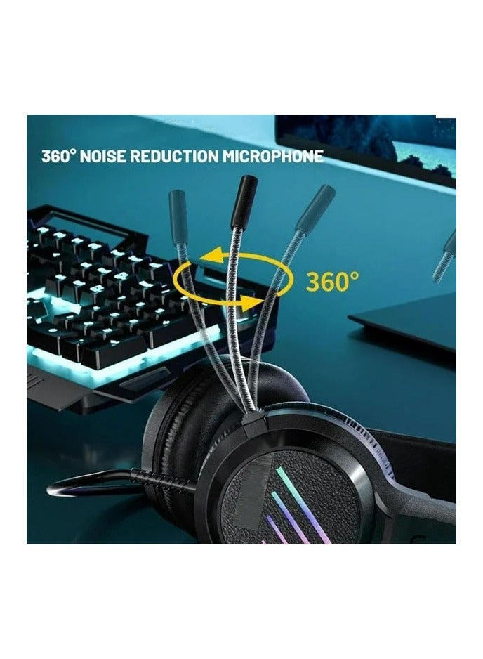 Celebrat GM-2 Wired Gaming Headset with High-Quality Sound Adjustable Headband and Built-in Microphone - Image 3