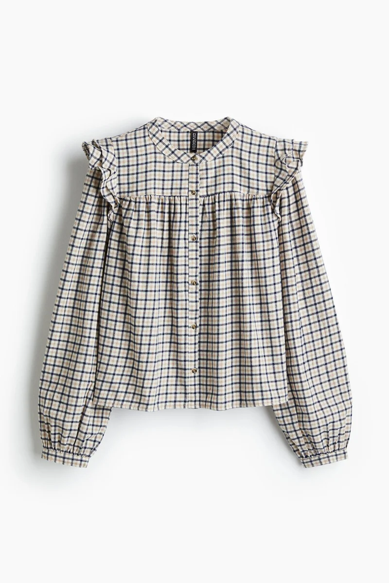 H&M Flounce-detail blouse