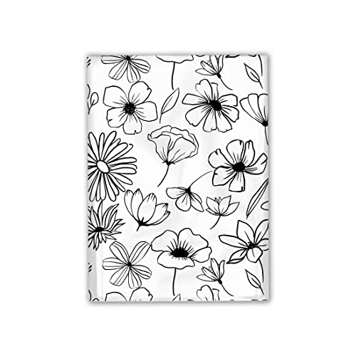 Pro Supply Global 10x13 (100) Black and White Sketched Floral Summer Designer Poly Mailers Waterproof Self Sealing Tear Resistant Polymailers Shipping Envelopes Premium Printed Bags For Small Businesses - Image 3