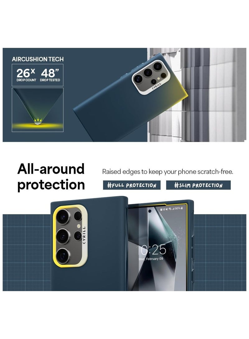 CYRILL Ultra Color Compatible with Samsung Galaxy S24 Ultra Case Cover [Matte Anti-Fingerprint] - Deep Sea - Image 5