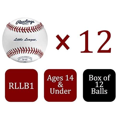 Rawlings Little League Baseballs Competition Grade RLLB1 Youth14U 12 Count White - Image 3