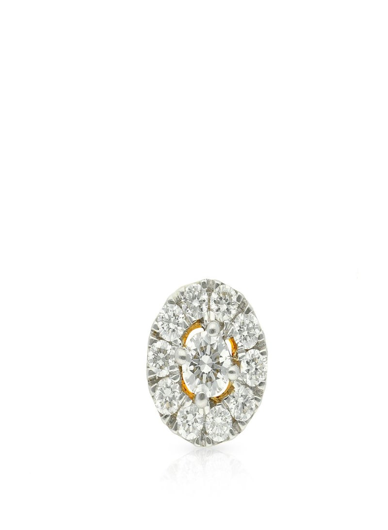 Malabar Gold and Diamonds 18 Karat 750 Purity Mine Diamond Nosepin for Womens MNGNNP0369 - Image 2