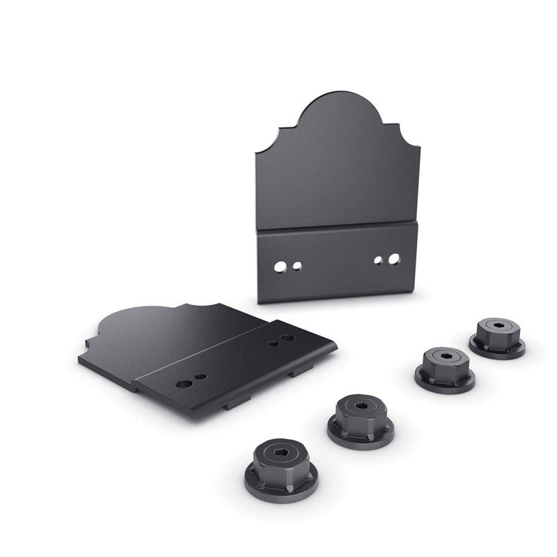 OZCO Laredo Sunset 6" Truss Accent Plate, Black Powder-Coated Galvanized Steel, Decorative Ornamental Wood Tie for Roofs, Pergolas and Rafters (2-Pack), 56611 - Image 1