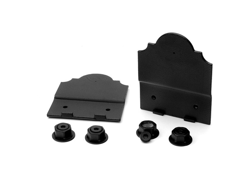 OZCO Laredo Sunset 6" Truss Accent Plate, Black Powder-Coated Galvanized Steel, Decorative Ornamental Wood Tie for Roofs, Pergolas and Rafters (2-Pack), 56611 - Image 2