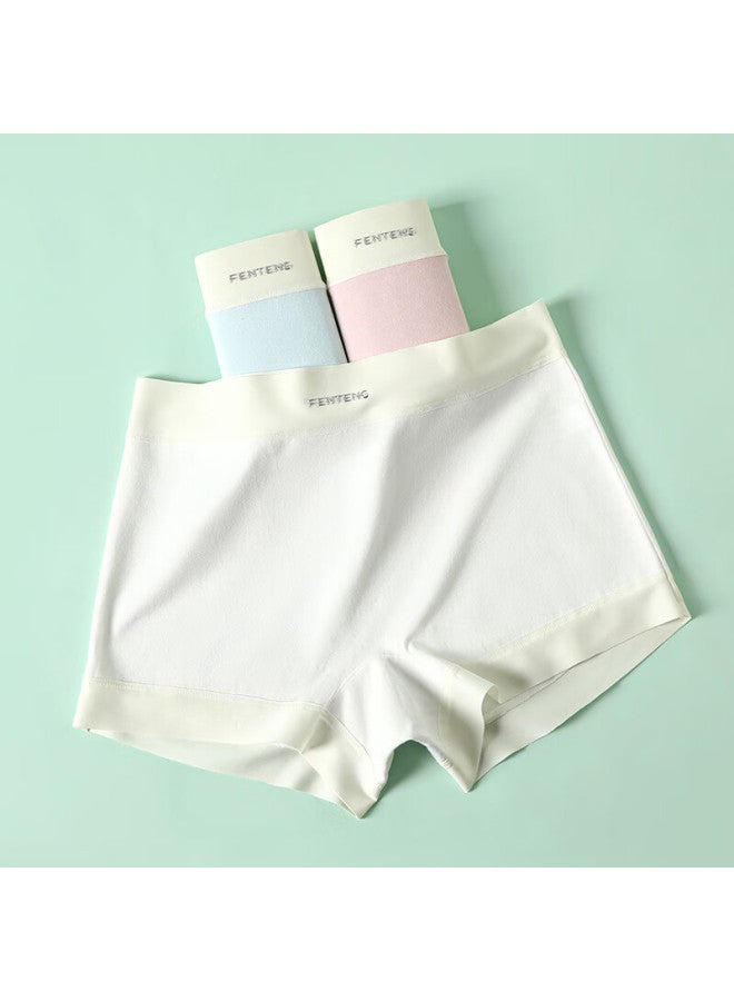 Fenton Fenteng Women's Underwear, 3-pack, Two-way Wear, 10a Antibacterial Pure Cotton Comfortable Breathable Anti-exposure Boyshorts For Wome - Image 2