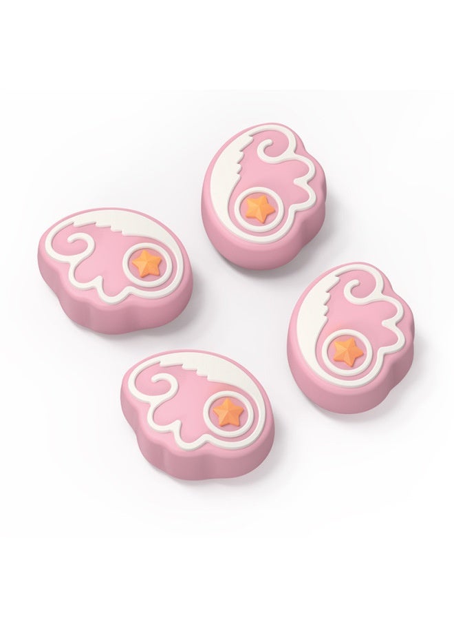Nintendo Switch Silicone Button Rocker Cover Swich NS Rocker Cap Protective Cover OLED Handle Protective Cap-Product Color:Switch Rocker Cap  4 Pieces  - Image 1