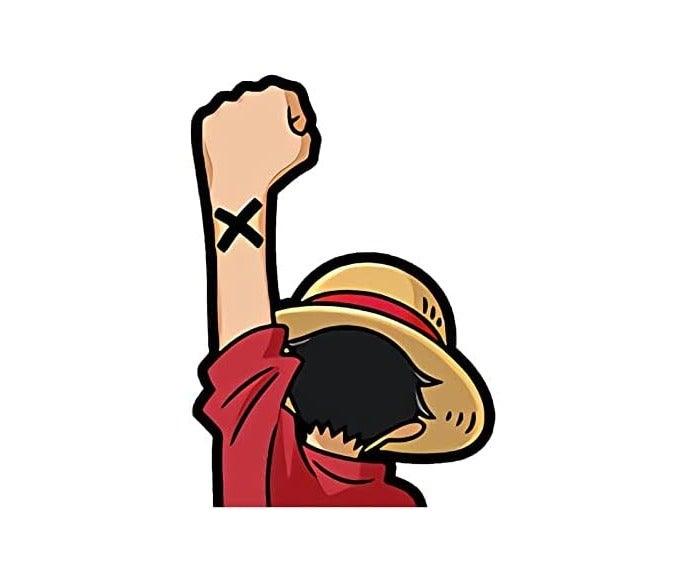 ARS One Piece Luffy Anime Car Sticker Laptop Windshield Car Styling JDM Vinyl Car Accessories Waterproof Size-5.1" - Image 3