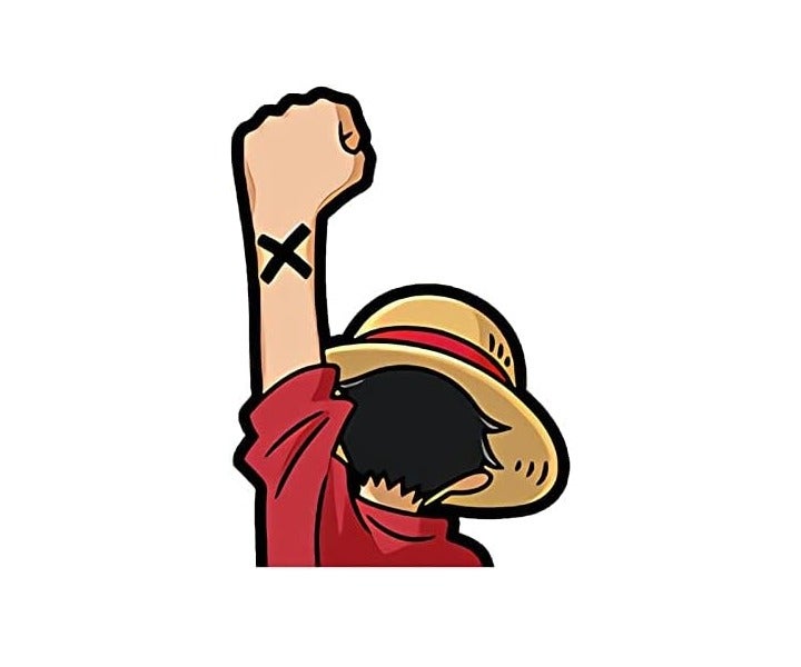 ARS One Piece Luffy Anime Car Sticker Laptop Windshield Car Styling JDM Vinyl Car Accessories Waterproof Size-5.1" - Image 2