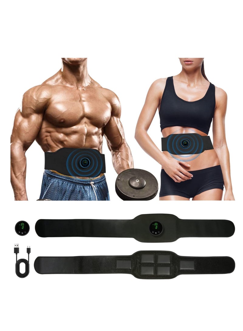 Y&D Muscle Stimulator Abdominal Toning Belt Training Waist Trimmer Wireless Ab Trainer Fitness Equipment for Men Woman Abdomen/Arm/Leg Home Office Exercise - Image 1