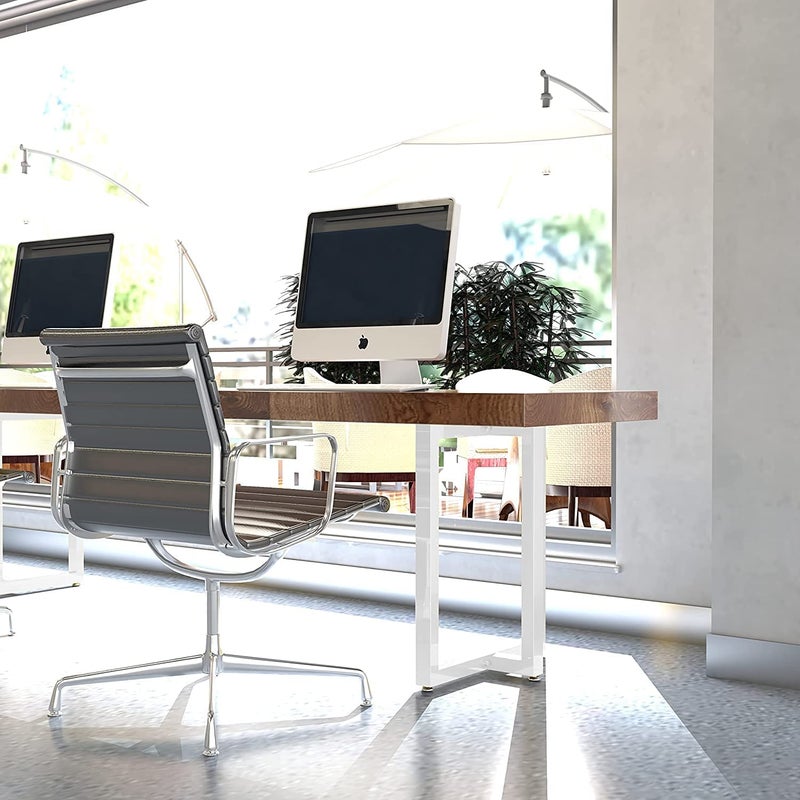 DECORILA Metal TShape Table Legs 28Height 177Wide Heavy Duty Desk Legs DIY Furniture Legs for Dining TableCoffee TableOffice Desk White only Legs - Image 4