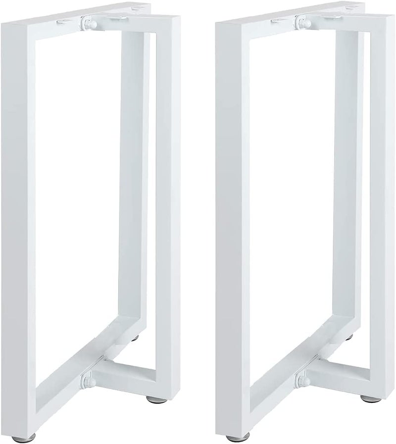 DECORILA Metal TShape Table Legs 28Height 177Wide Heavy Duty Desk Legs DIY Furniture Legs for Dining TableCoffee TableOffice Desk White only Legs - Image 1