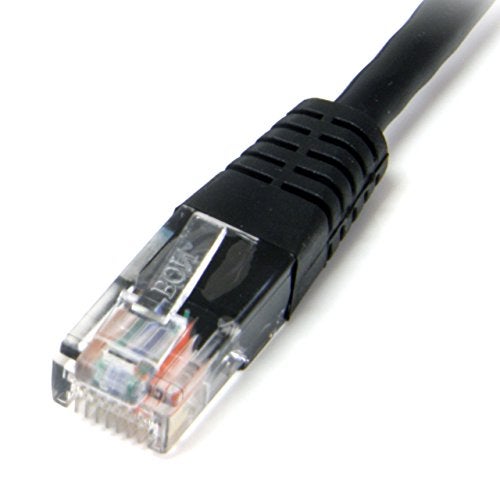 StarTech.com 50 ft Cat5e Black Molded RJ45 UTP Cat 5e Patch Cable - 50ft Patch Cord (M45PATCH50BK) - Image 2