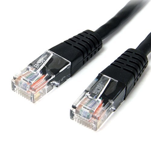 StarTech.com 50 ft Cat5e Black Molded RJ45 UTP Cat 5e Patch Cable - 50ft Patch Cord (M45PATCH50BK) - Image 5