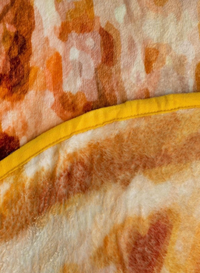 Toynk Waffle Round Fleece Throw Blanket, Realistic Breakfast Food Wrap Blanket | Plush Soft Polyester Cover For Sofa and Bed, Cozy Home Decor Room Essentials | Funny Novelty Gift For Teens, Kids | 60 Inches - Image 2