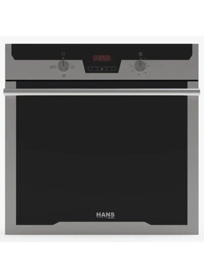 Hans Built-in Gas Oven with Gas Grill 73 L 60 cm Black