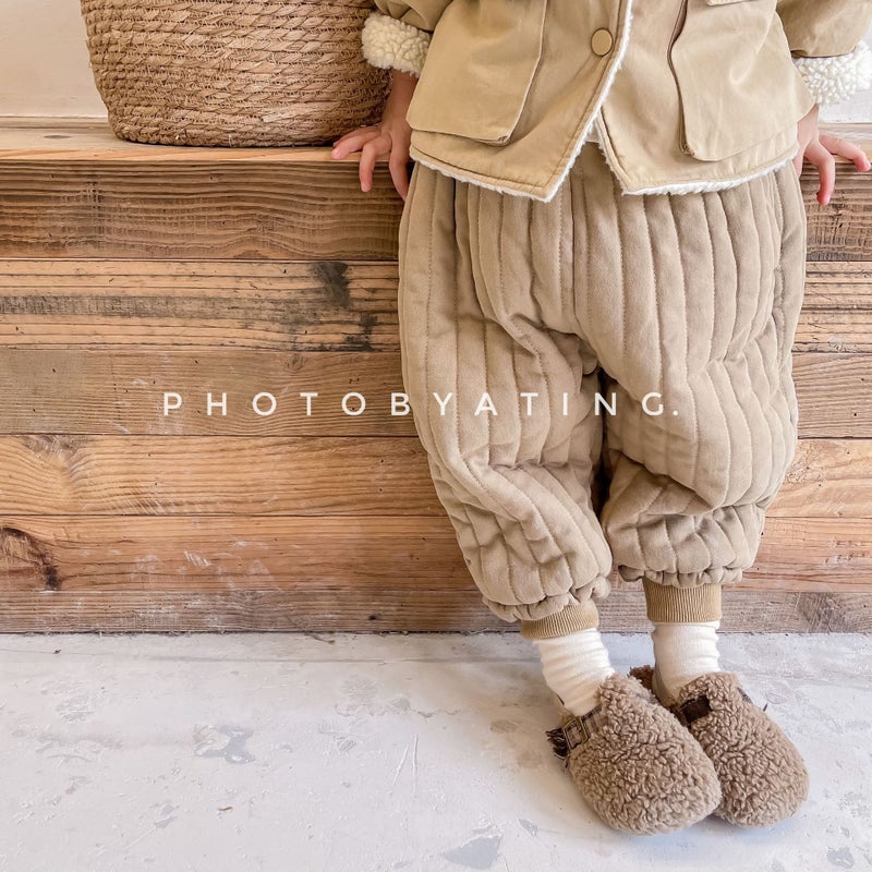 Kidsren'S Clothing Winter Clothing Kidsren'S Korean Style Quilted Thickeneded Casual Pants Girls Winter Cotton Pants 21942 - Image 2