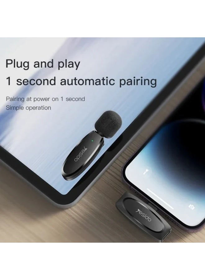 YESIDO Lavalier Microphone KR11 / KR12 / KR13 / KR14, Professional Clip-On Lapel Mic for Recording, Streaming, Online Teaching, Vlogging, and Interviews, Clear Sound with Noise Reduction - Image 3