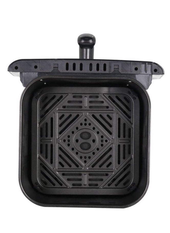 ATC ATC Electric Air Fryer Manual 6L 1700W Black with Light Inside Rapid Air Circulation Multipurpose Grill Rack Full Metal Body Cool Touch Large Teflon Basket Healthy Oil Free Cooking H-AF030M  - Image 2