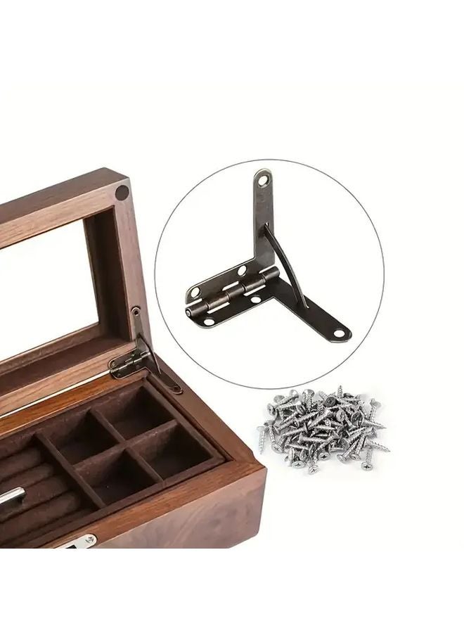 70pcs Automatic Closing Door Hinges For Storage Jewelry Box Cabinet DIY - Image 5