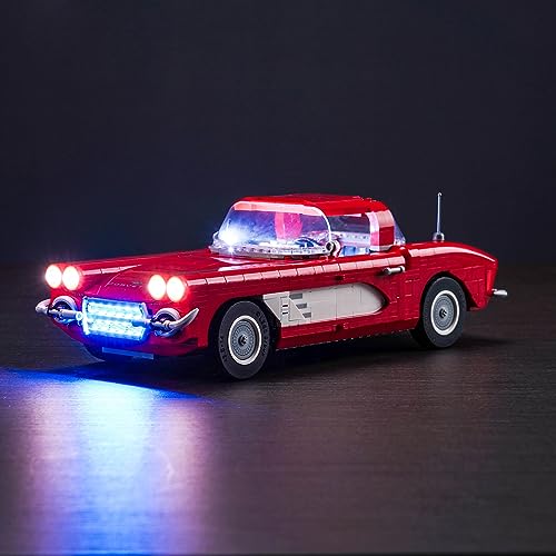 BrickBling LED Light Kit Compatible with Lego Corvette 10321 Car New 2023 Lighting Compatible with Lego Chevrolet Corvette No Model Included - Image 1
