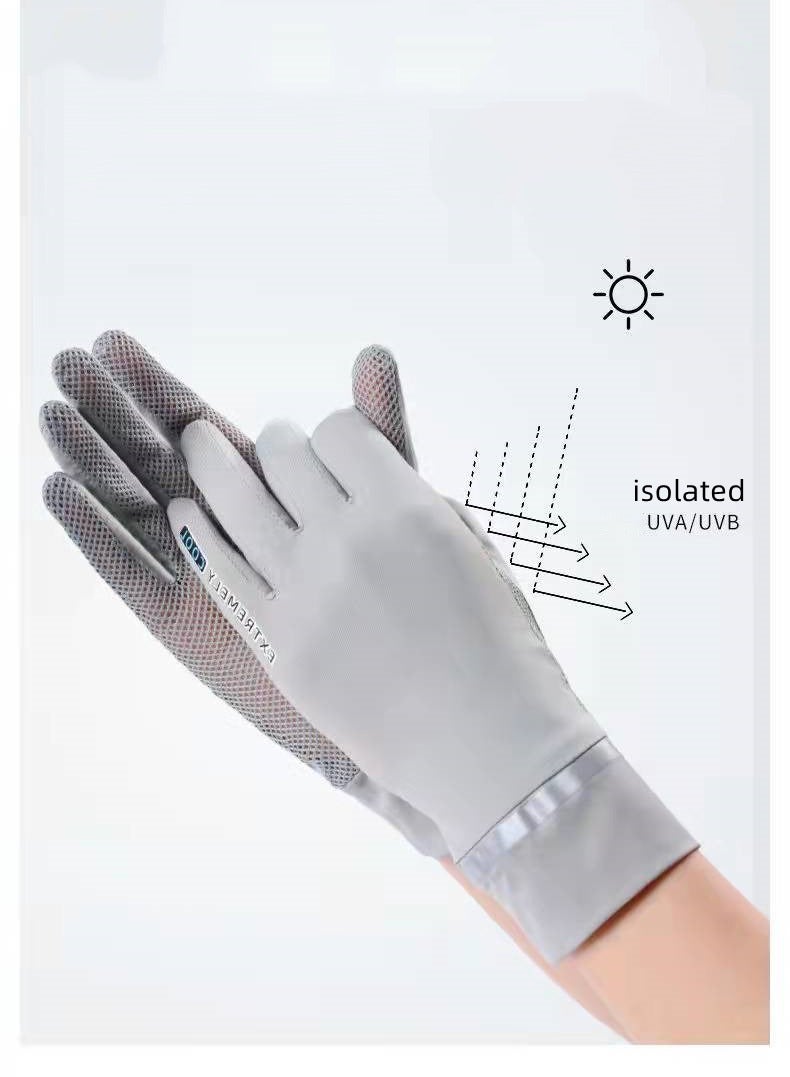Women's Driving Gloves Grey - Image 5