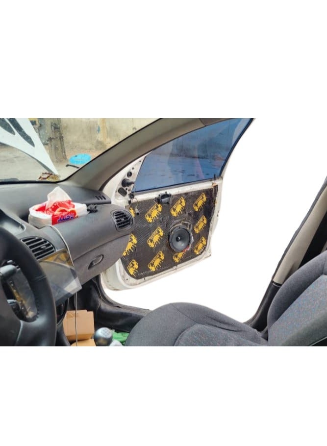 ROYAL - Universal 4 Pcs Car Sound Deadening Mat, Noise & Heat Shield Insulation Closed Cell PE Foam, Vibration Dampening Material for Doors, Hood, Trunk, Floor and Ceiling, 4 Sq Feet (80cmx46cm) 2mm