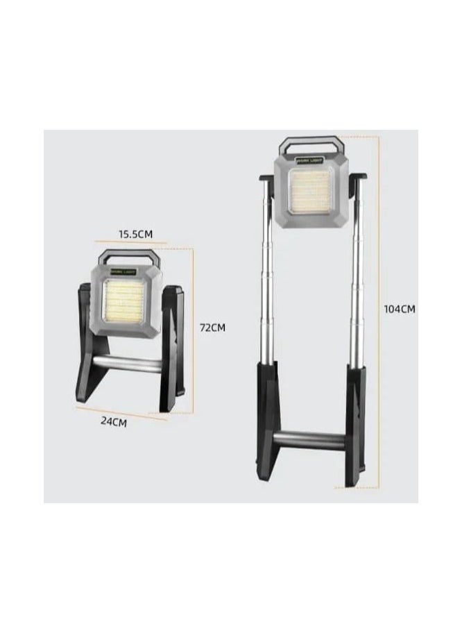 Generic Multifunctional Work Light with Telescopic Base – Adjustable Height & Bright LED Illumination, Portable and Durable for Indoor & Outdoor Use, Ideal for Construction, DIY, and Emergency Lighting  - Image 3
