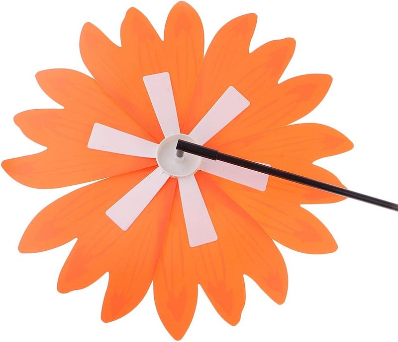 klarako Colorful Pinwheels  Sunflower Windmills Suitable for Garden, Party, Outdoor, Yard, Decoration  Orange - Image 5