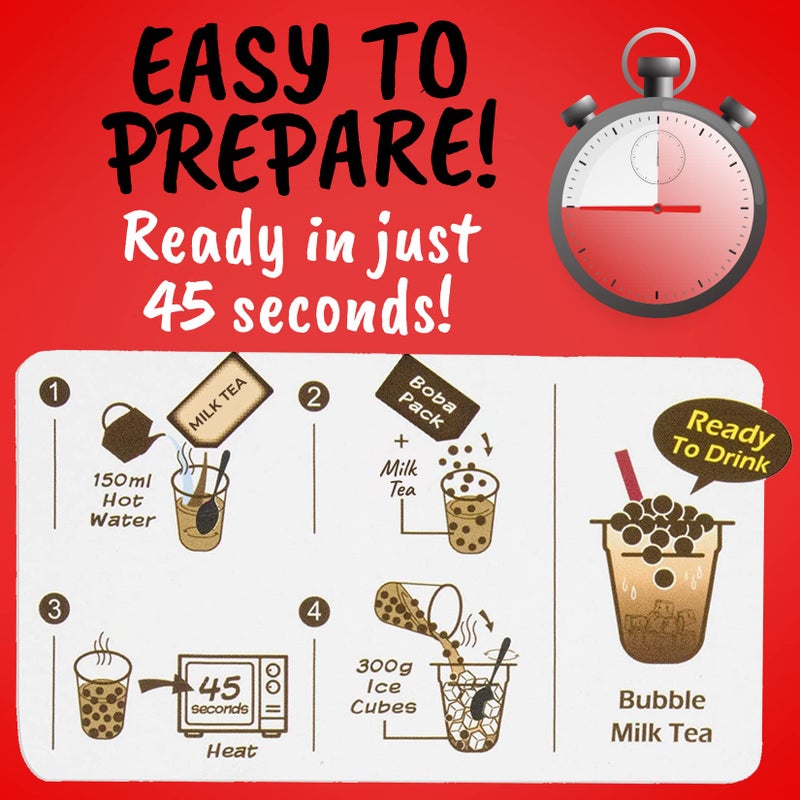 Fusion Select مجموعة شاي الفقاعات Fusion Select من 5 عبوات، مشروبات شاي الفقاعات الغنية جدًا بنكهة التوت الأزرق والتوت والفراولة والتوت الأسود والكرز، لؤلؤة بوبا التابيوكا، ماصات، نكهات متنوعة لمجموعة الشاي - Image 5