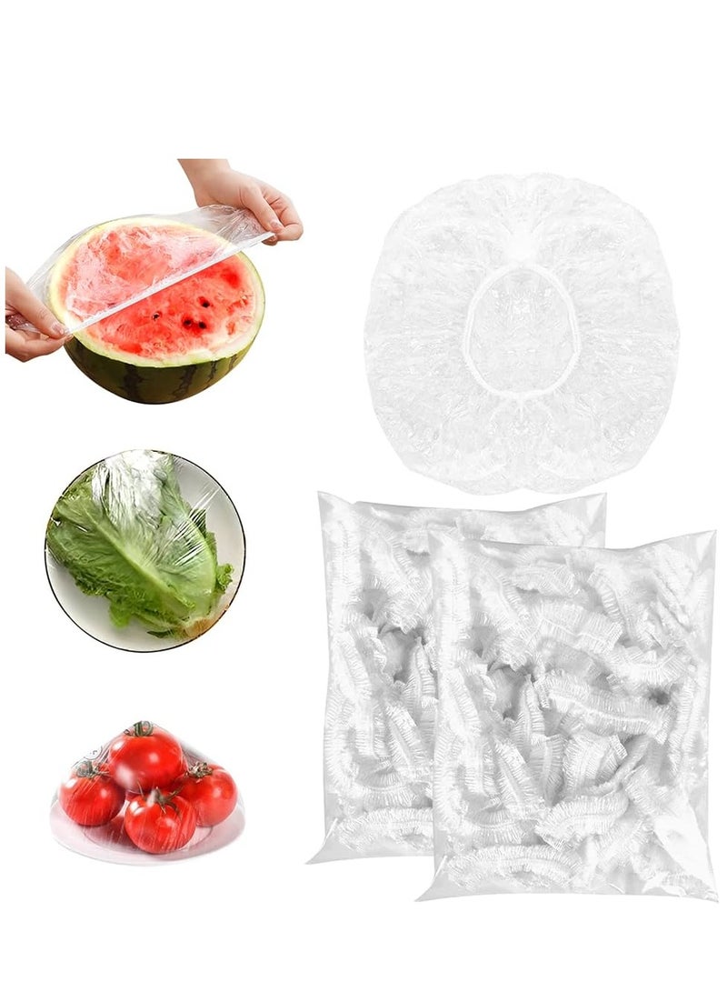 300pcs Fresh Keeping Bag Pe Cling Film Bag,Used For Fruit Preservation And Food Storage Clear