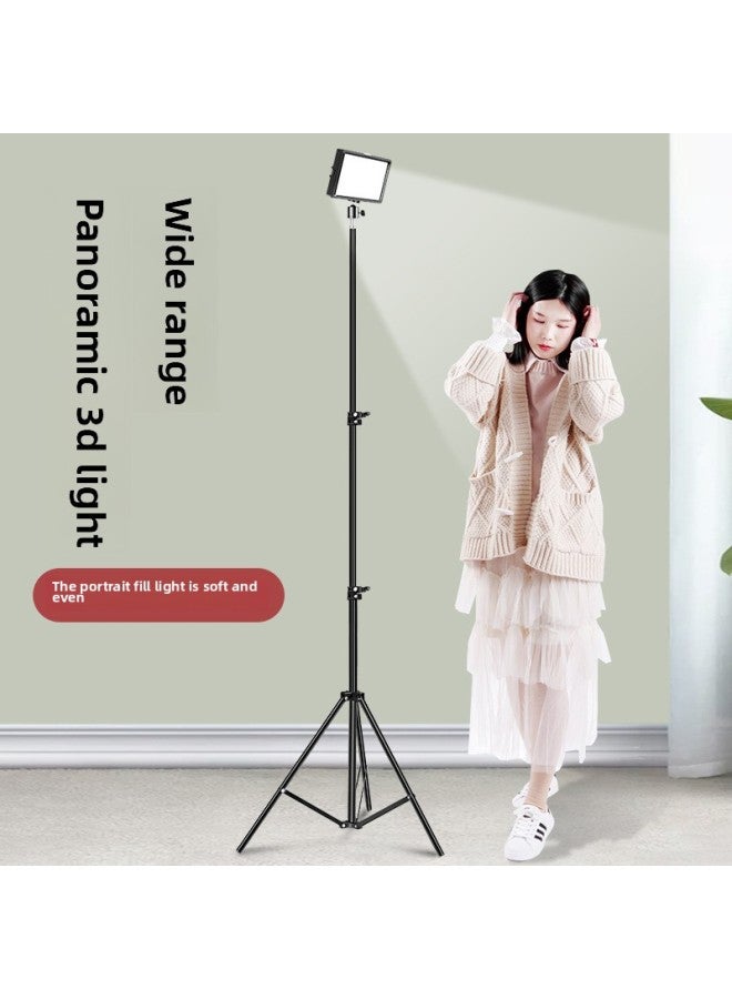 general Live Chin Lights Female Anchor Special Bean Curd Face Light Eye Protection Neck Pattern Brightening Skin Color Flat Light-Specifications:Large Size 8inch Three-color Soft Light + 2.1m Floor Stand +  - Image 4
