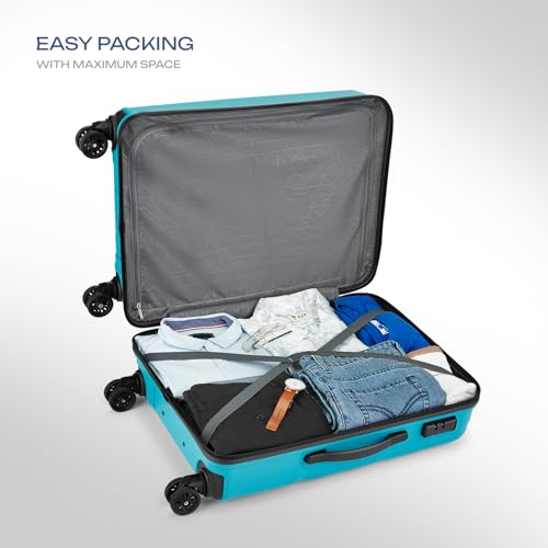 Safari Cairo 8 Wheels Set of 3 Trolley Bags, Hard Case Polypropylene, 360 Degree Wheeling Carry on & Check-in Luggage for Men & Women, Suitcase for Travel, Trolley Bags for Travel, Cyan - Image 5