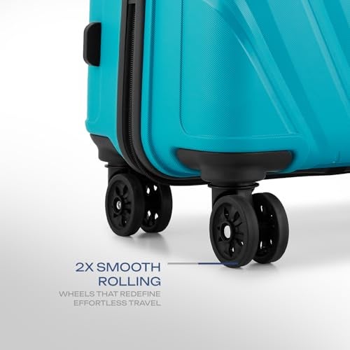 Safari Cairo 8 Wheels Set of 3 Trolley Bags, Hard Case Polypropylene, 360 Degree Wheeling Carry on & Check-in Luggage for Men & Women, Suitcase for Travel, Trolley Bags for Travel, Cyan - Image 3