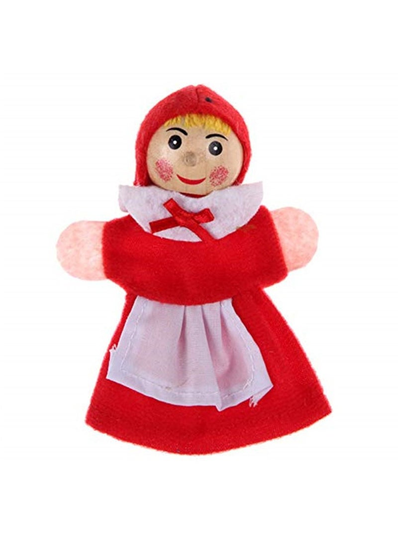 Little Red Riding Hood and Wolf Fairy Story Play Game Finger Puppets Toys - Image 5