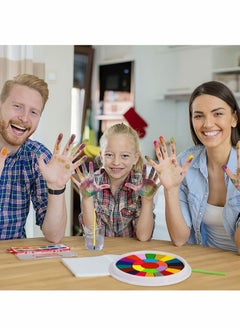 Excefore Finger Painting Kit, 12 Pattern Stamps 25 Color Printing Pads Washable Colors Finger Painting Easy to clean Non-toxic Children's Painting Toys  - Image 5