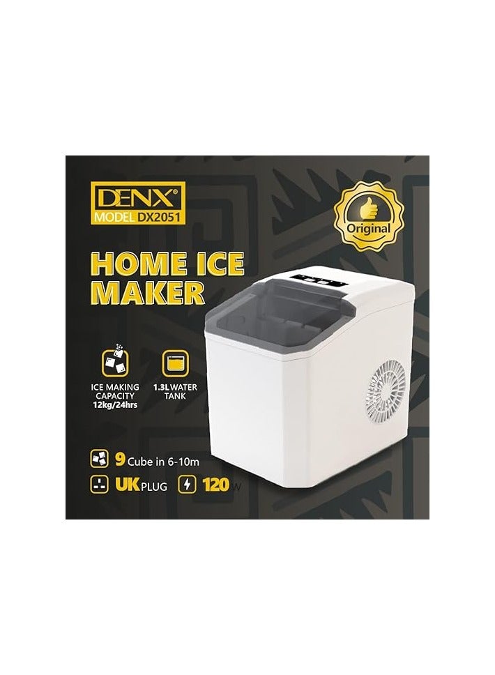 Denx Ice Maker with a Capacity of 1.1 liters and a power of 110 watts - Image 2