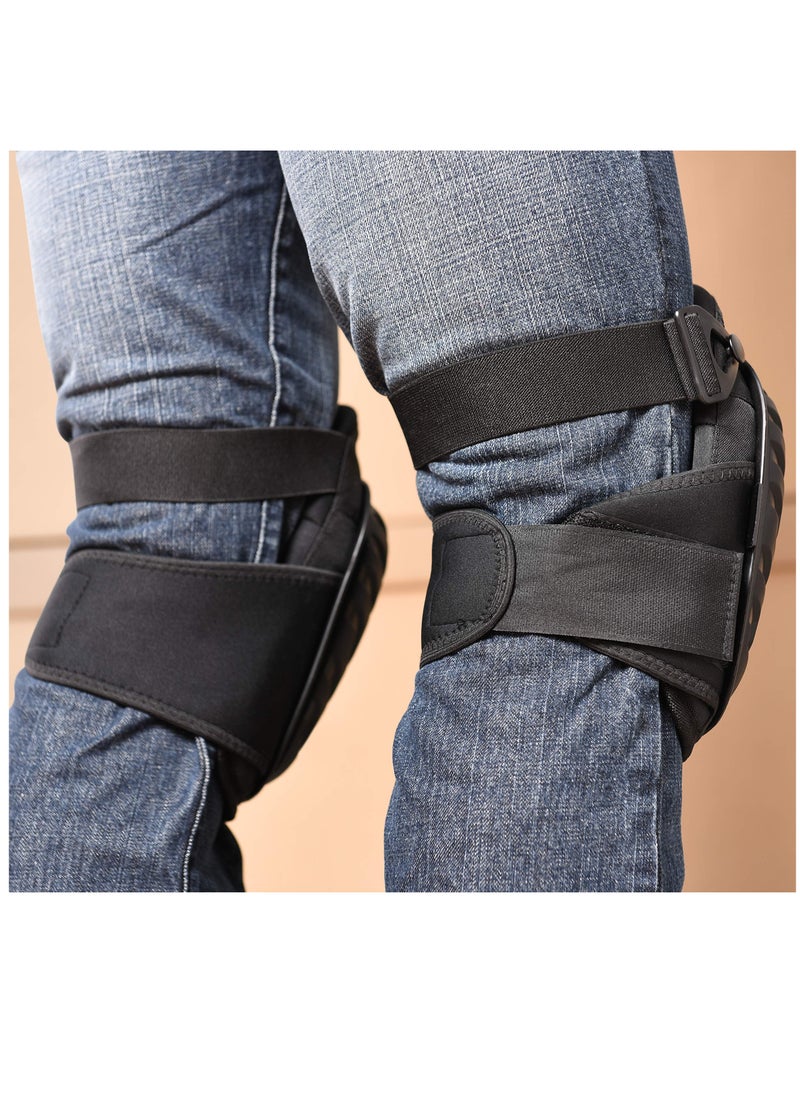 Excefore Professional Knee Pads for Work, Heavy Duty Foam Padding Gel Construction Knee Pads with Strong Double Straps, Comfortable Knee Protection for Indoor and Outdoor Use, Knee High  - Image 4