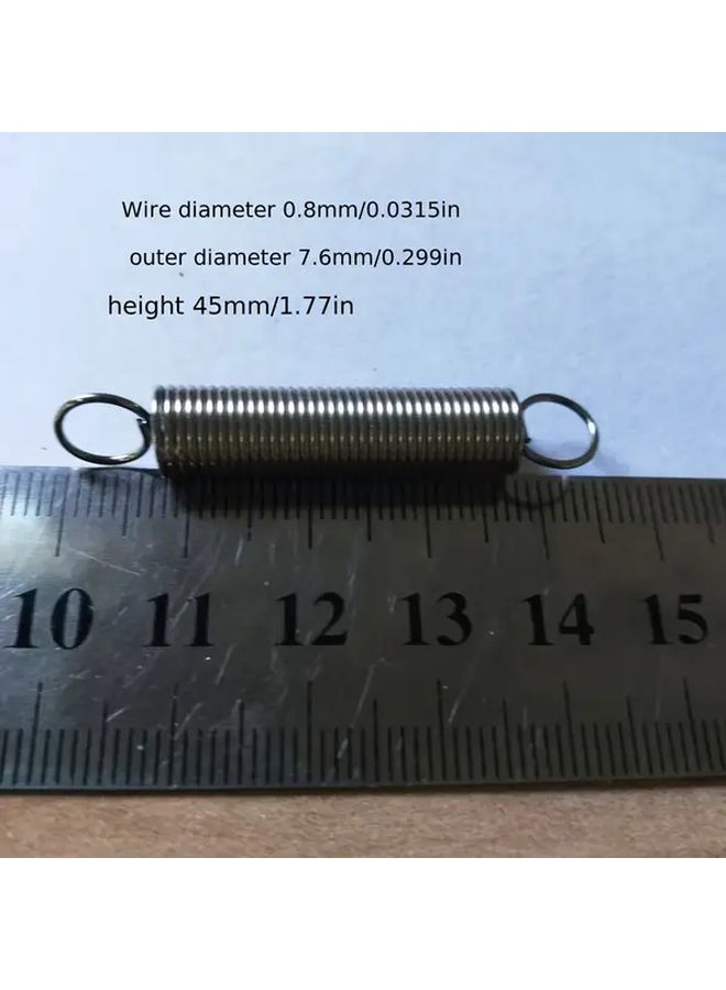 5pcs 0.8 7 7 28 Tension Springs Pull Springs Power Transmission Traction Springs Mechanical Extension Springs Constant Force Springs - Image 4