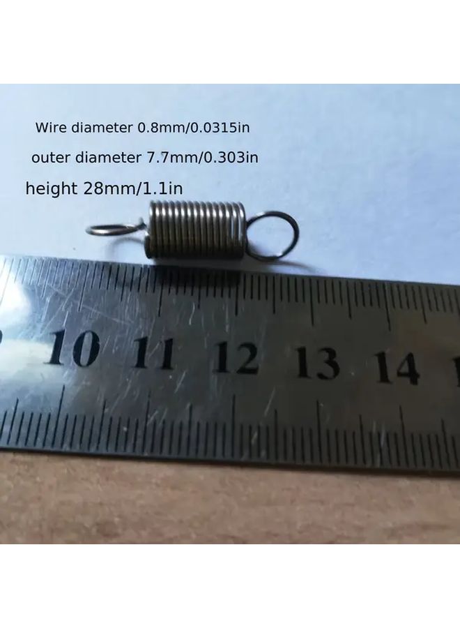 5pcs 0.8 7 7 28 Tension Springs Pull Springs Power Transmission Traction Springs Mechanical Extension Springs Constant Force Springs - Image 2