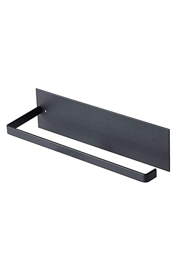 Cool Baby COOLBABY Paper Towel Holder Under Cabinet, Hanging Paper Towel Holder for Bathroom, Kitchen (No Drilling,Black)  - Image 1