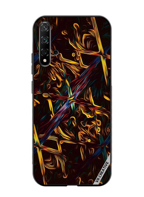 Protective Case Cover For Huawei Nova 5T Abstract Design Multicolour