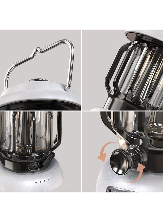 Mini USB Camping Lantern with Warm Orange White Light IPX4 Water Resistant Hanging Outdoor Light for Camping Backpacking Fishing - Image 3