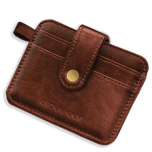 GIOVANNY Card Holder for Men - Slim Leather Credit/ATM Card Wallet for Men | GVN-CRD-TANCH - Image 1