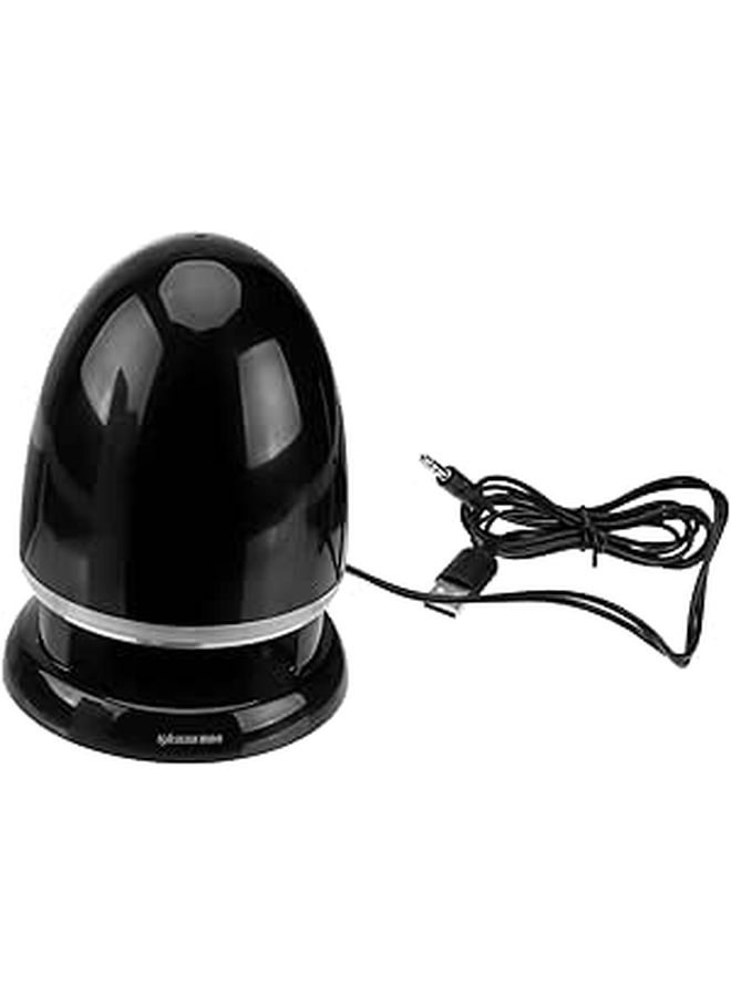 LED Mini Multimedia Speaker with USB Power 3.5mm Aux for Laptop Desktop Black Blue - Image 1