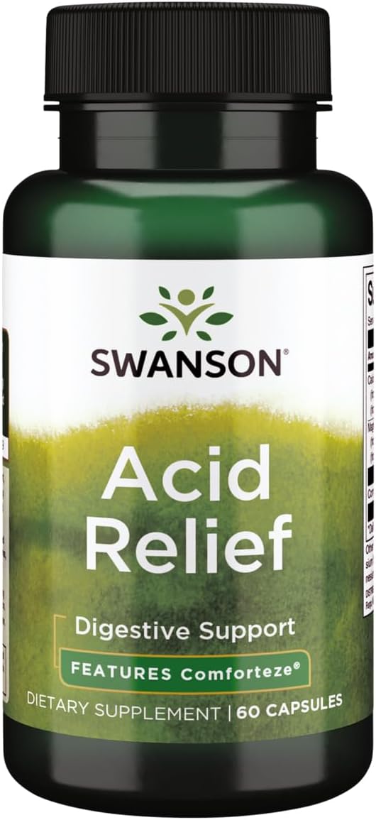 SWANSON سوانسون لتخفيف الحموضة 60 كبسولة