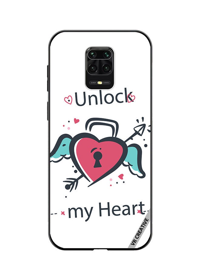 VR CREATIVE Protective Case Cover For Xiaomi Mi Note 10 Lite 5G Unlock My Heart Design Multicolour  - Image 1